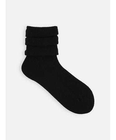 紡毛アンゴラ混フワフワショートソックス