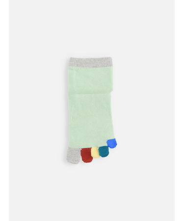 キッズ 指先レインボー五本指ソックス 19～21cm