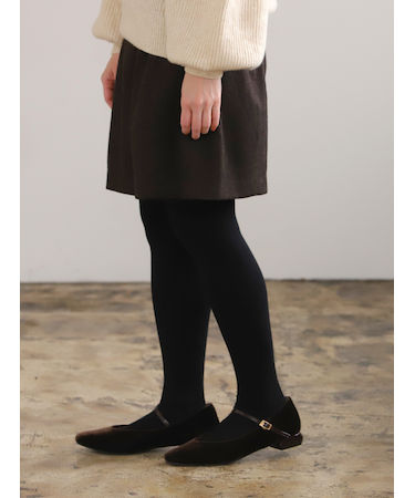 綿混ベタタイツ