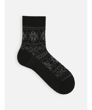 【Tabio MEN】スノーフレイクロークルー丈ソックス