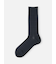 【Tabio MEN】連続シルケット加工/チェックレギュラー丈ソックス（23.0～25.0cm）