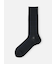 【Tabio MEN】連続シルケット加工/チェックレギュラー丈ソックス（23.0～25.0cm）