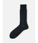 【Tabio MEN】 連続シルケット ストライプレギュラー丈ソックス（23.0～25.0cm）