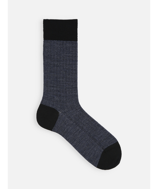 【Tabio MEN】ウールヘリンボンレギュラー丈ソックス（27.0～29.0cm）