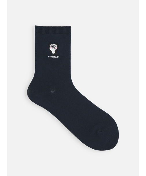 岡山限定 さくさくぱんだ刺繍ベタソックス