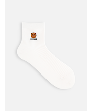 岡山限定さくさくぱんだ刺繍2×2リブショートソックス