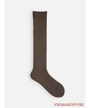 バナウォームローゲージリブハイソックス