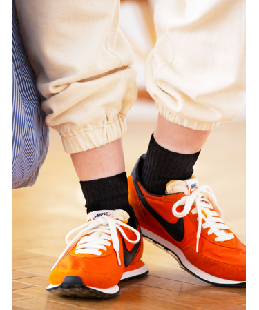 ローゲージ2×2リブショートソックス