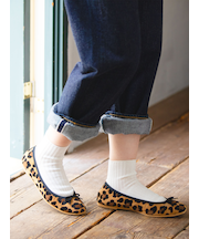 ローゲージ2×2リブショートソックス