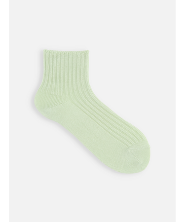 ローゲージ2×2リブショートソックス