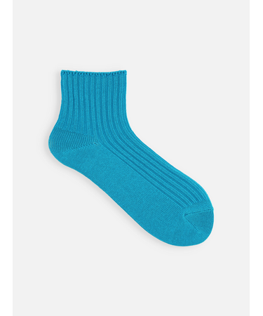 ローゲージ2×2リブショートソックス