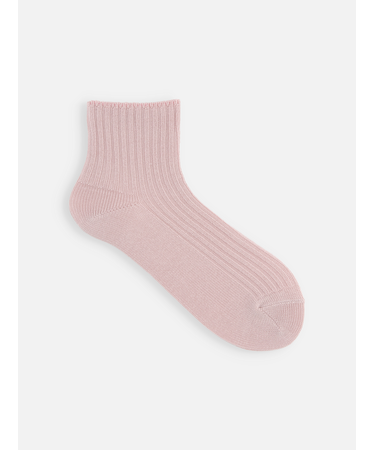 ローゲージ2×2リブショートソックス