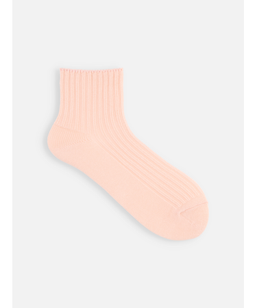 ローゲージ2×2リブショートソックス