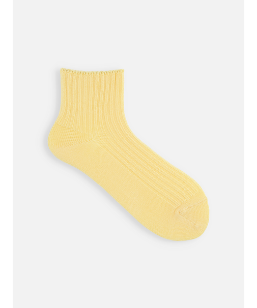 ローゲージ2×2リブショートソックス