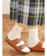 犬刺繍アメリブショートソックス