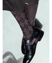 【Tabio MEN】NEWリンクス総ダイヤレギュラー丈ソックス