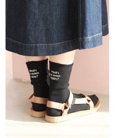 メッセージ刺繍ソックス