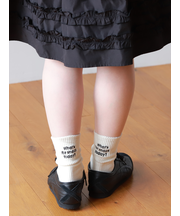 メッセージ刺繍ソックス