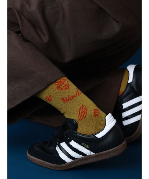 【Tabio MEN】ウルフパターンレギュラー丈ソックス