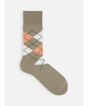 【Tabio MEN】綿アーガイルレギュラー丈ソックス