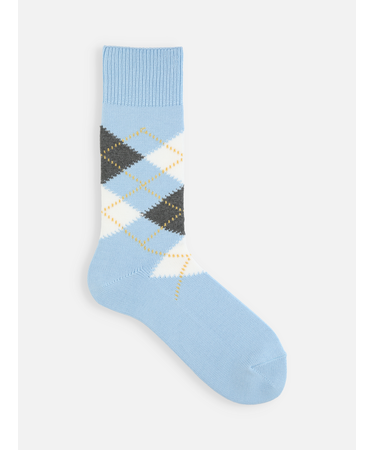 【Tabio MEN】綿アーガイルレギュラー丈ソックス