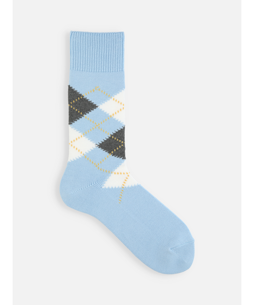 【Tabio MEN】綿アーガイルレギュラー丈ソックス