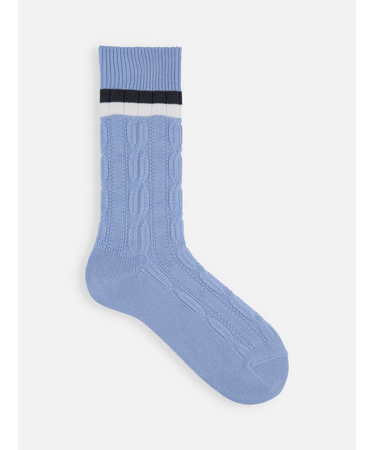 【Tabio MEN】クリケットラインレギュラー丈ソックス