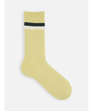 【Tabio MEN】クリケットラインレギュラー丈ソックス