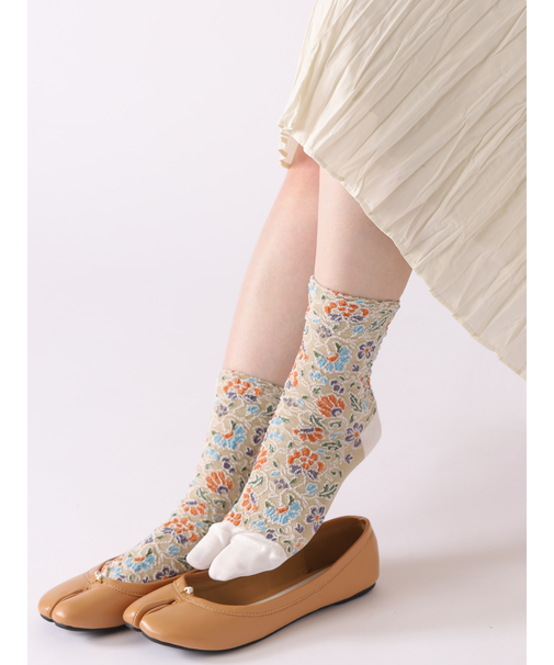 JAPANフラワーフロート足袋ソックス