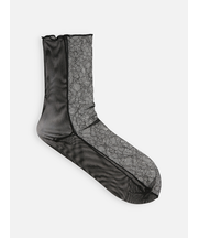 縫製フロントレースショートソックス