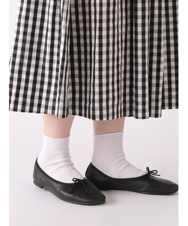 【定番】1×1リブショートソックス