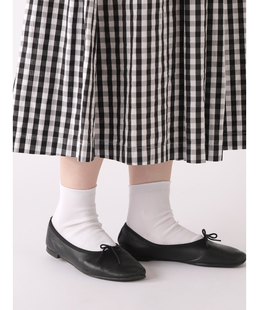 【定番】1×1リブショートソックス