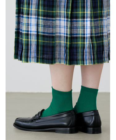 【定番】1×1リブショートソックス