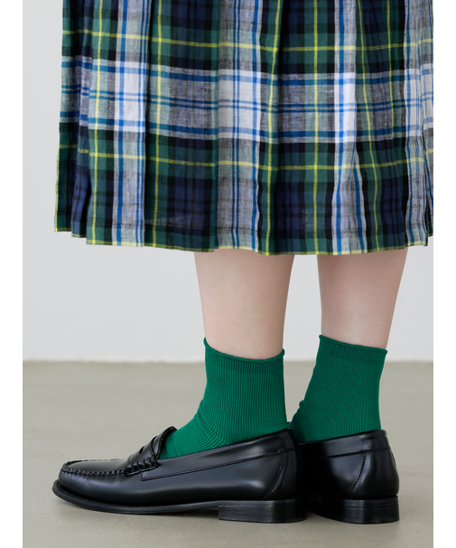 【定番】1×1リブショートソックス