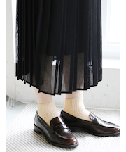 シルケット2×2リブショートソックス