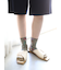 フロートオウム柄ショートソックス