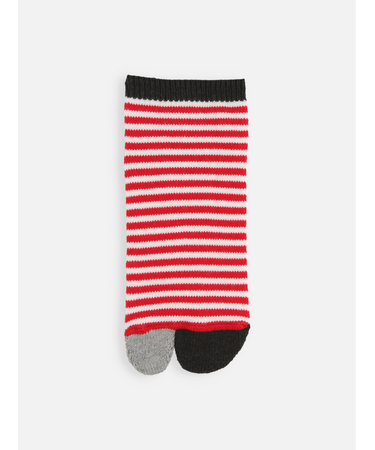 【Tabio MEN】足袋ボーダースニーカー丈ソックス