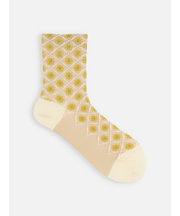 フロートフラワーダイヤショートソックス