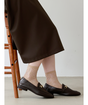 チュールフローラルレースショートソックス