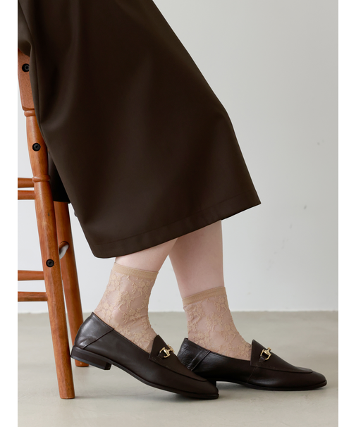 チュールフローラルレースショートソックス