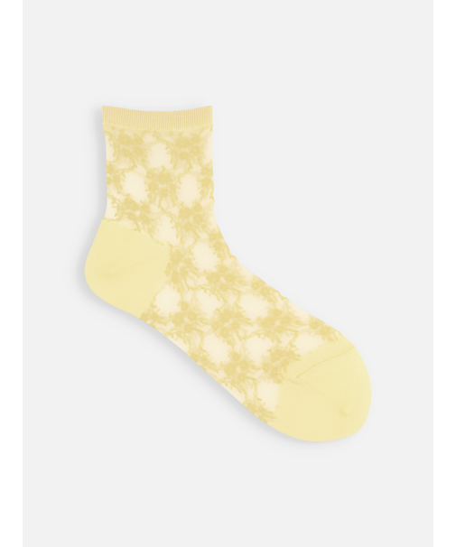 チュールフローラルレースショートソックス