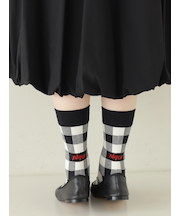 ピクニックロゴギンガムソックス