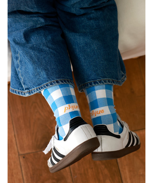 ピクニックロゴギンガムソックス