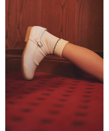 キッズ 折り返し配色フリルソックス16～18cm