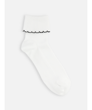 キッズ 折り返し配色フリルソックス16～18cm