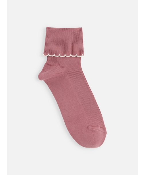 キッズ 折り返し配色フリルソックス16～18cm