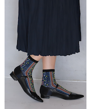 フロートシチリアパターン風ショートソックス