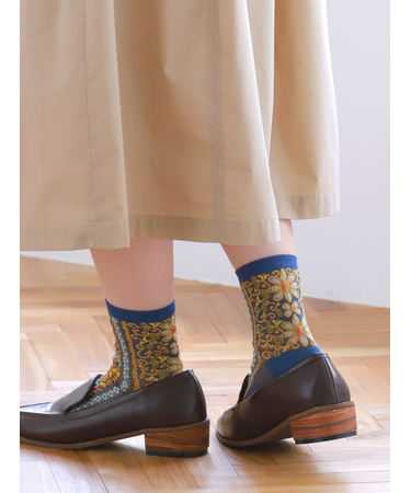 フロートシチリアパターン風ショートソックス