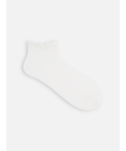 メロウ1×1リブショートソックス