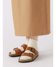 メロウ1×1リブショートソックス